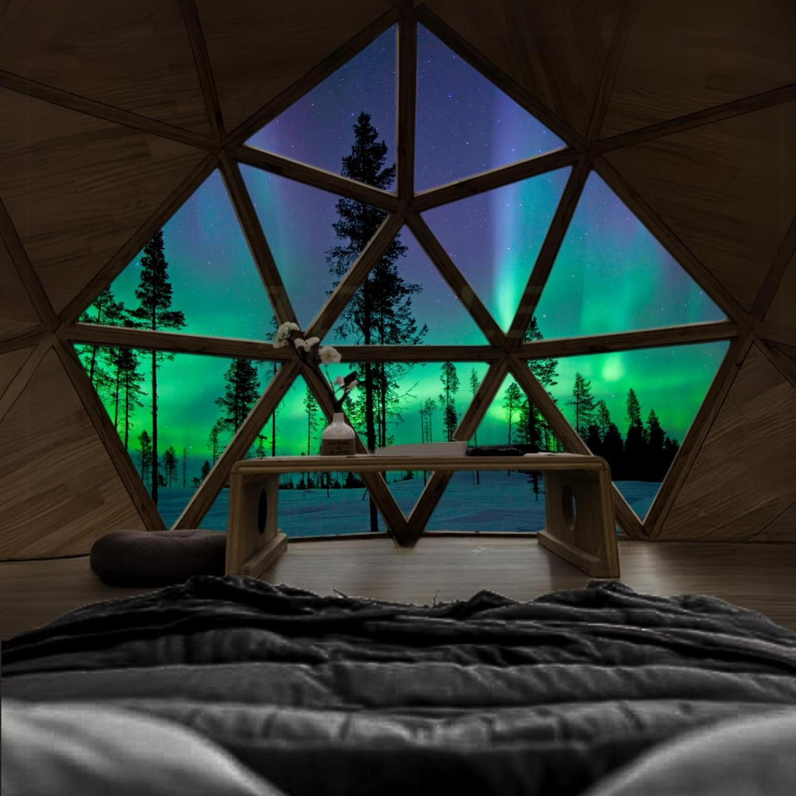 Skog Aurora Igloos Villa Kalix Buitenkant foto