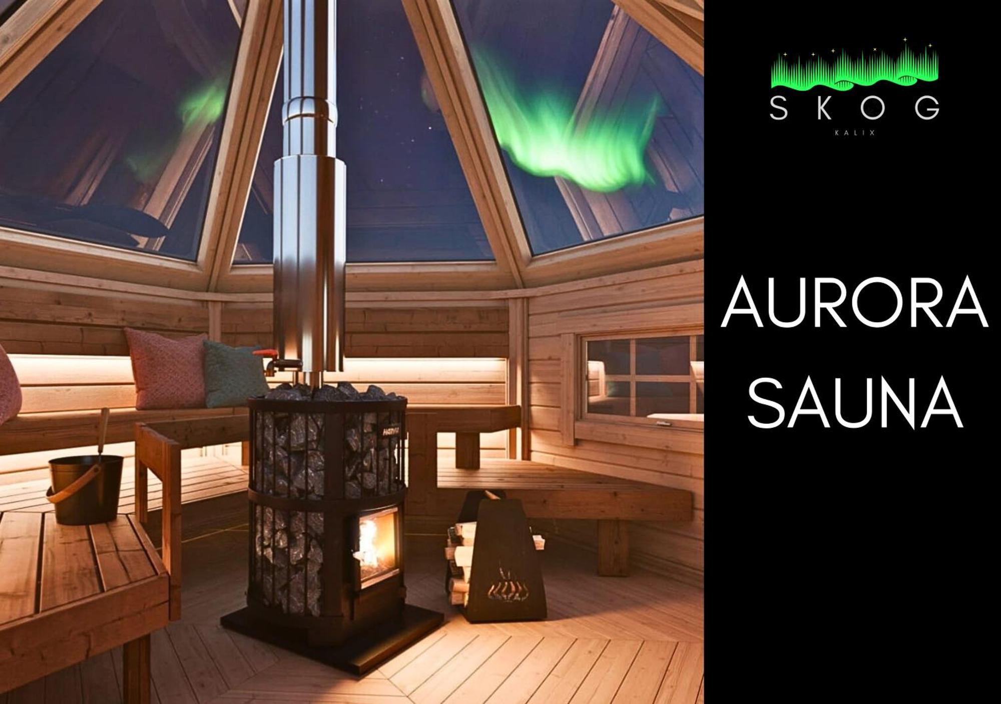 Skog Aurora Igloos Villa Kalix Buitenkant foto